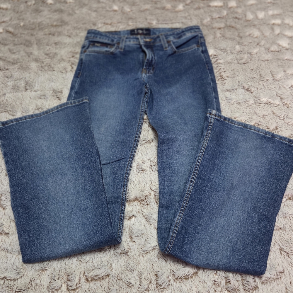 LEI Women's Straight Leg Blue Jeans